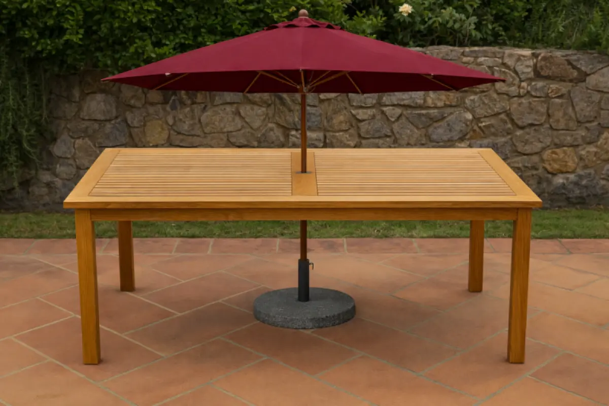 Gartentisch aus Teakholz Bakambu