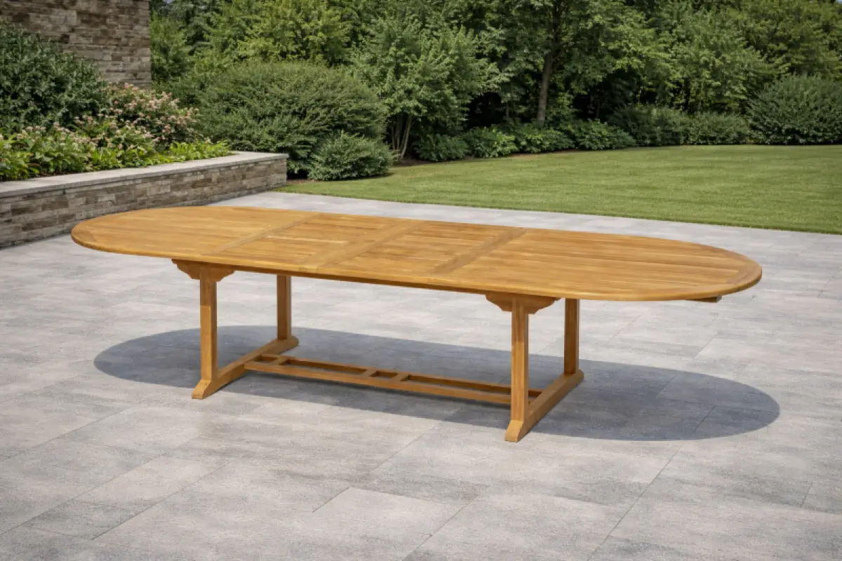 Gartentisch Rovello Oval Doppel Ausziehbar