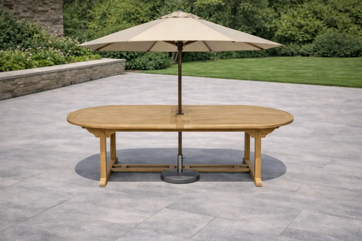 Gartentisch Rovello Oval Doppel Ausziehbar