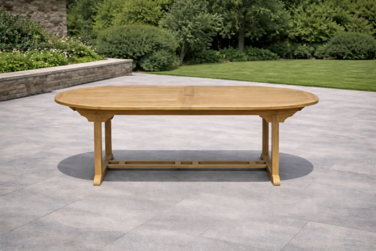 Gartentisch Rovello Oval Doppel Ausziehbar