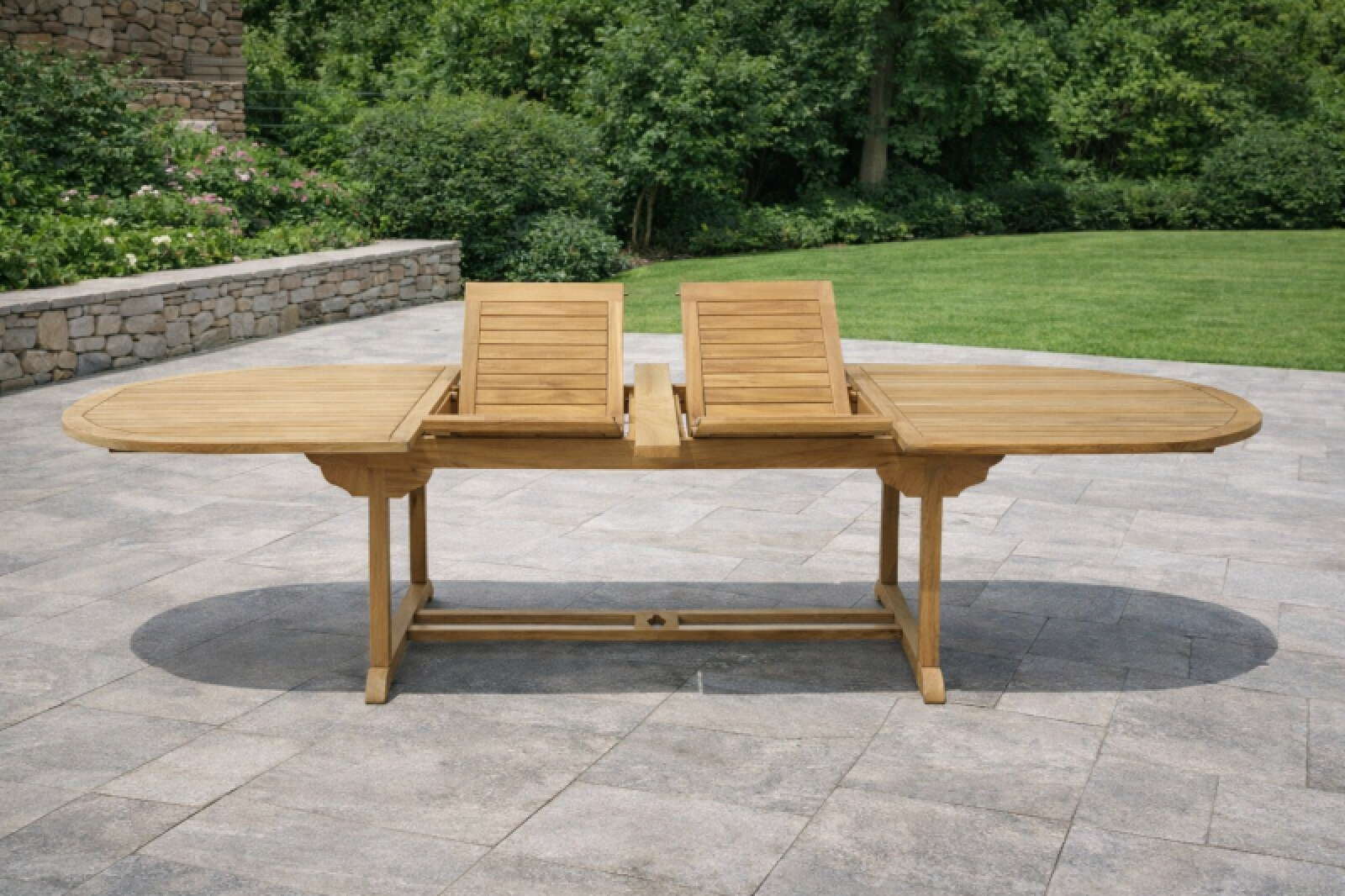 Gartentisch Rovello Oval Doppel Ausziehbar