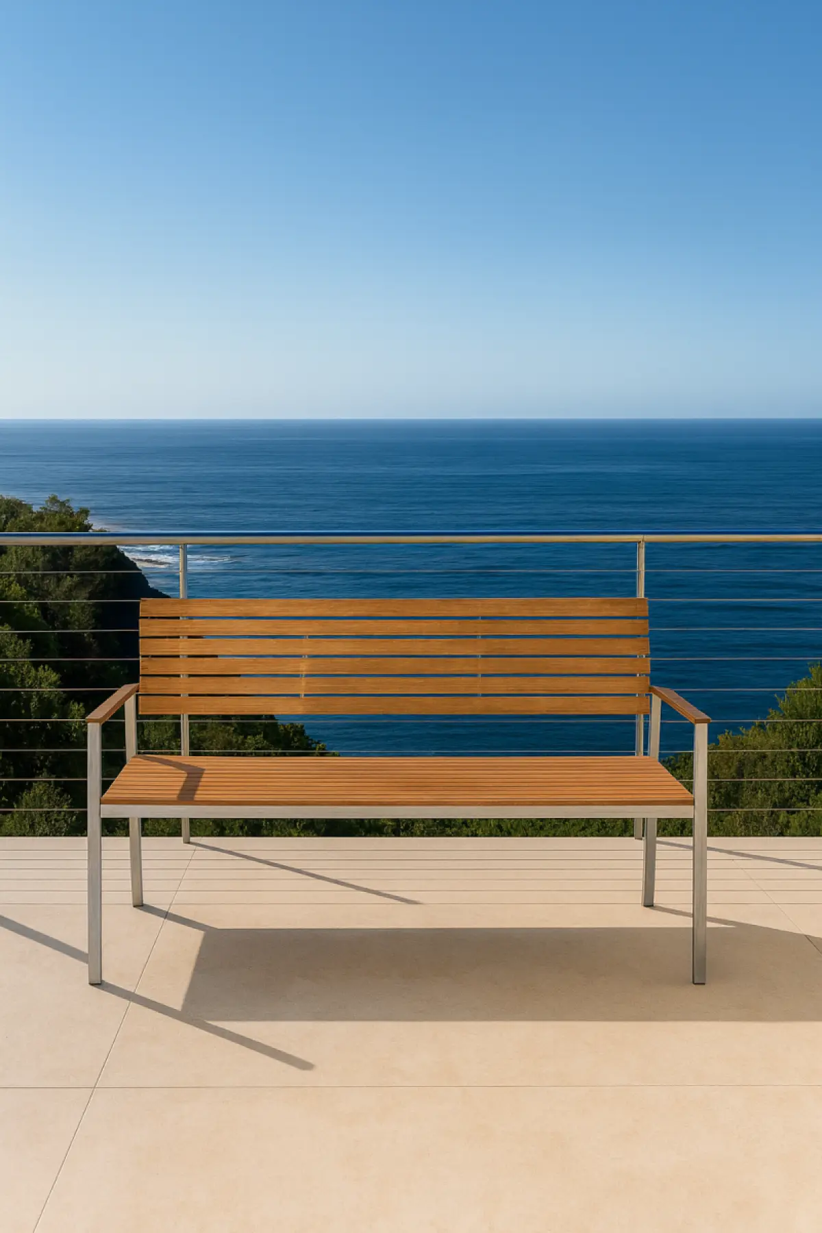 Gratenbank aus Teakholz Kepa