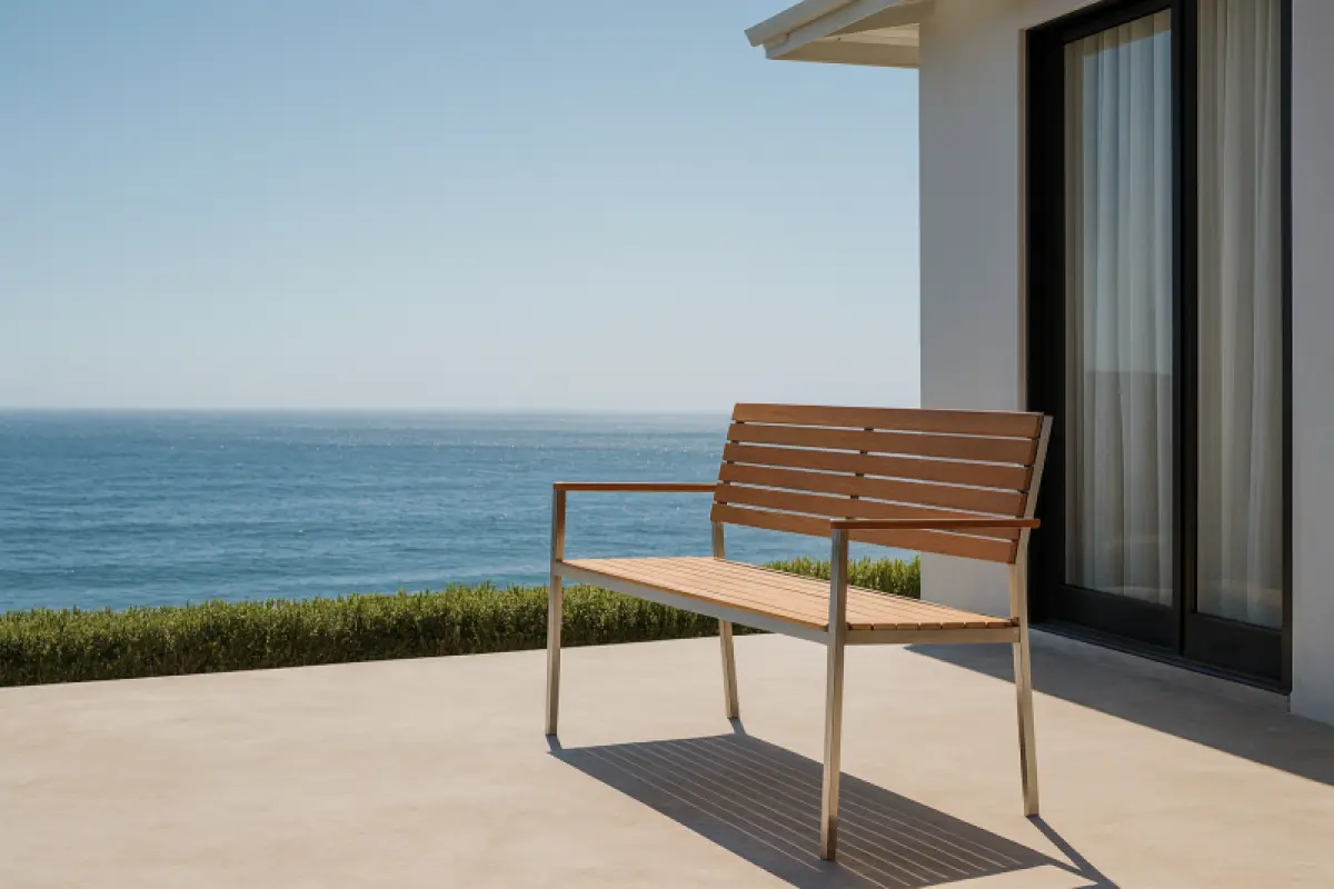 Gratenbank aus Teakholz Kepa