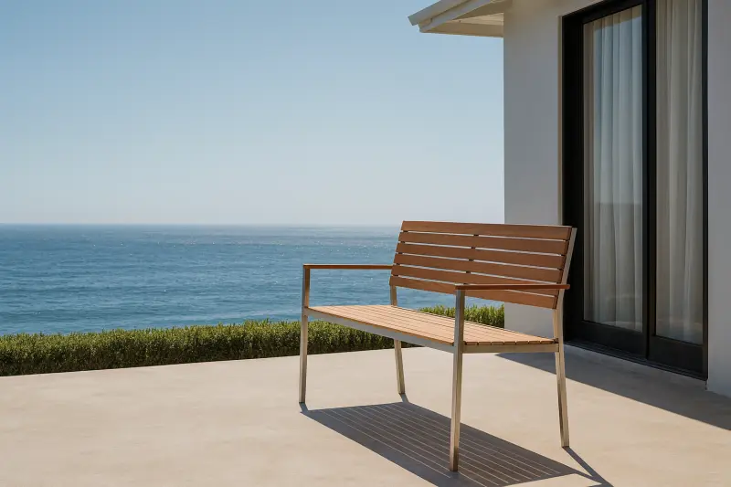 Gratenbank aus Teakholz Kepa