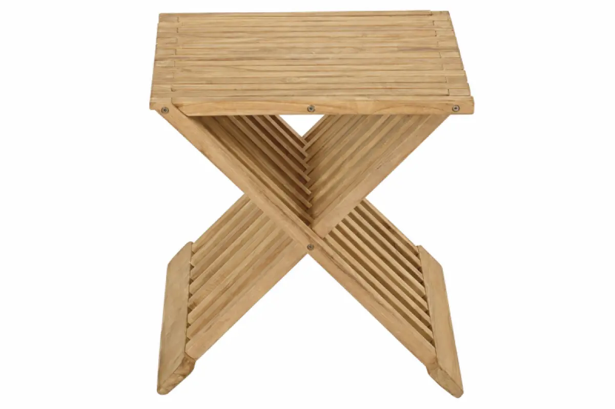 Klappbarer Beistelltisch - Hocker X