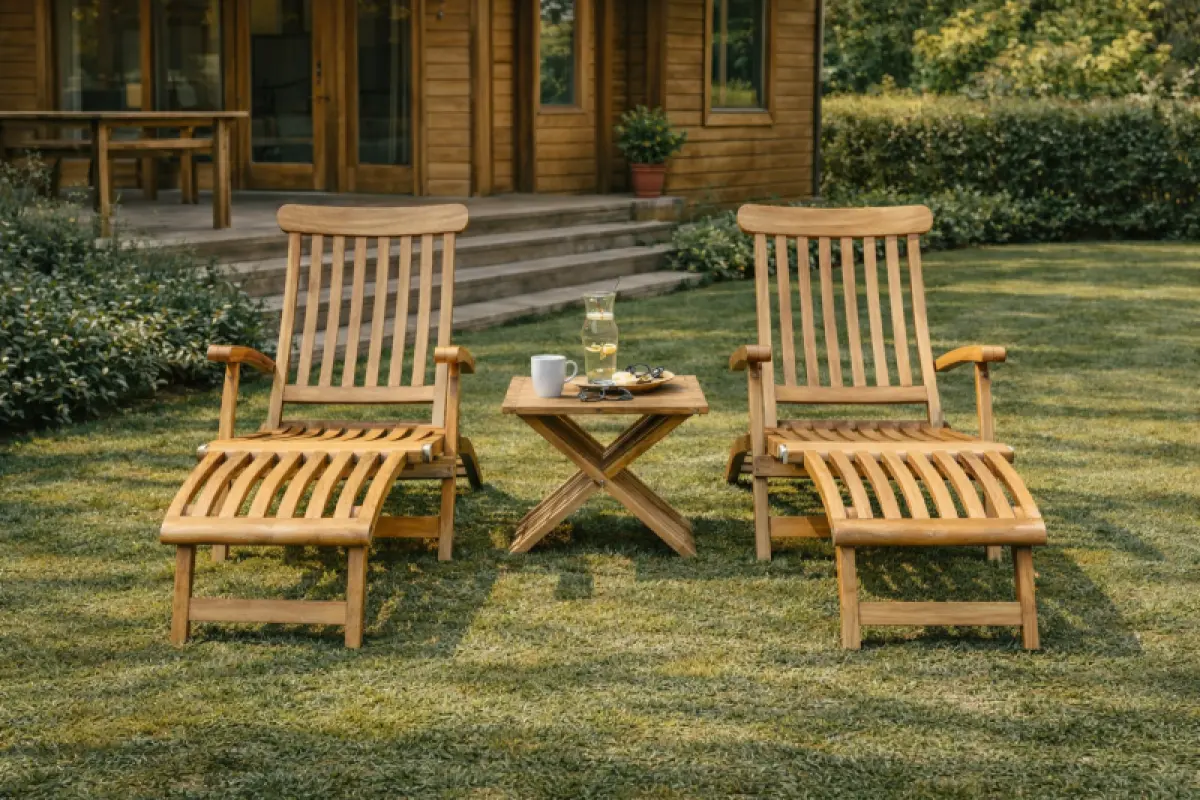 Klappbarer Beistelltisch - Hocker X