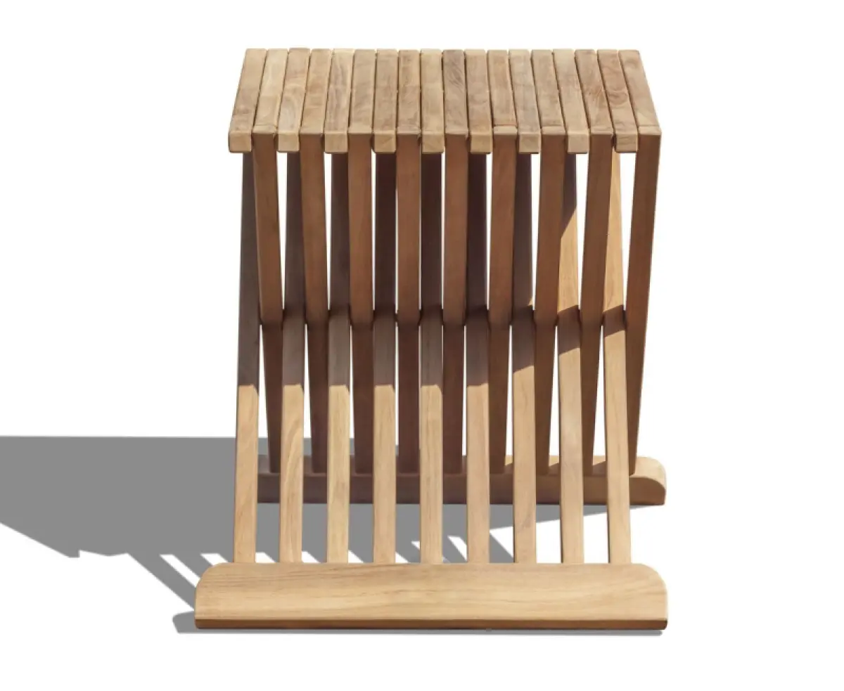 Klappbarer Beistelltisch - Hocker X