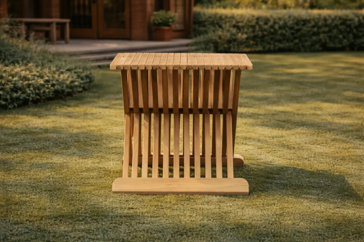 Klappbarer Beistelltisch - Hocker X