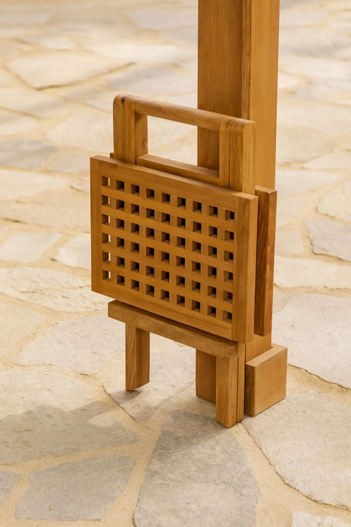 Klappbarer Beistelltisch Kare Rechteckig