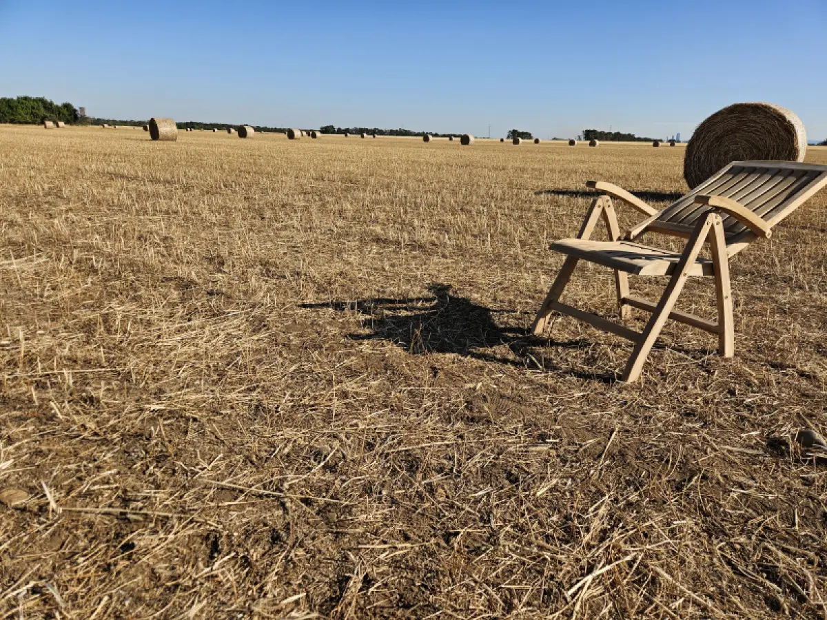Klappbarer Gartenstuhl  aus Teakholz Hochlehner Loco