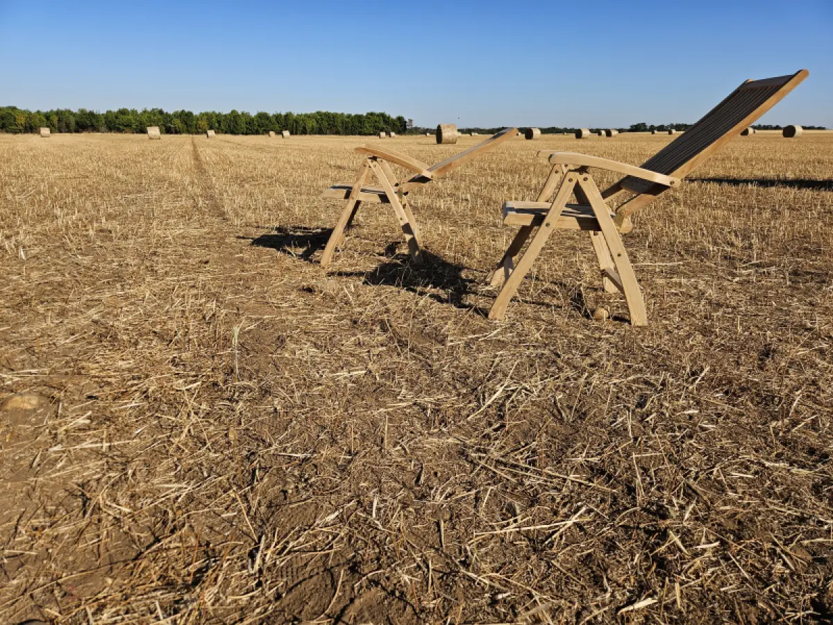 Klappbarer Gartenstuhl aus Teakholz Hochlehner Porto