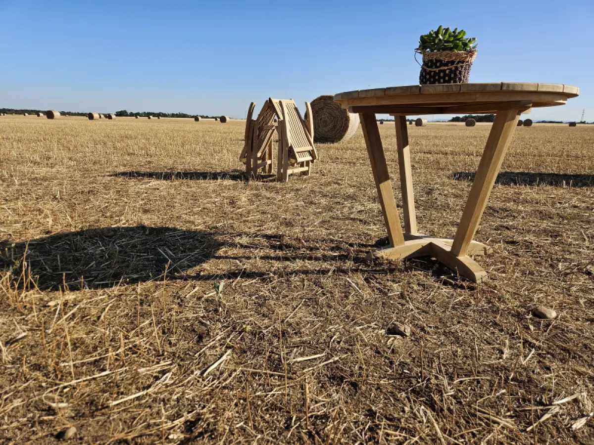 Klappbarer Gartenstuhl aus Teakholz Hochlehner Porto