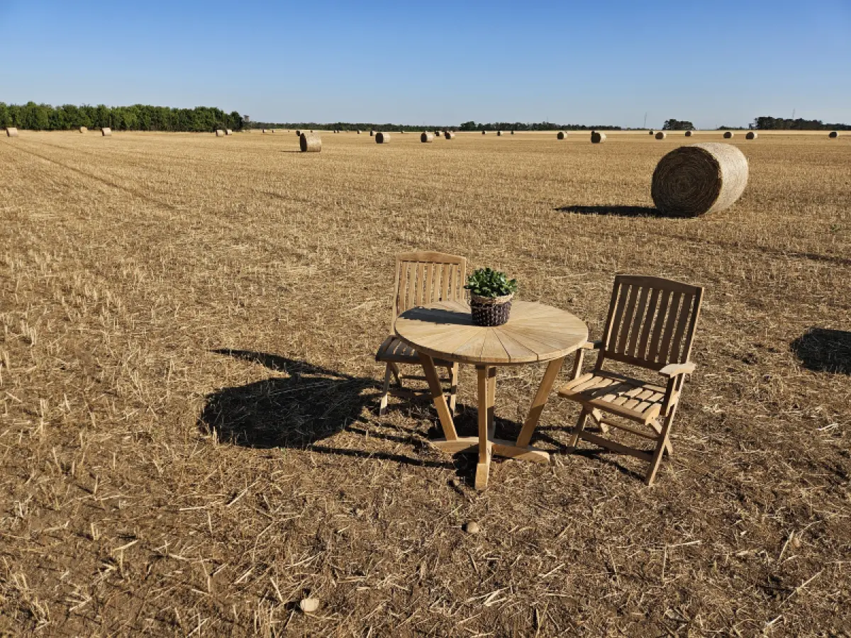 Klappbarer Gartenstuhl  Loco mit Armlehne 