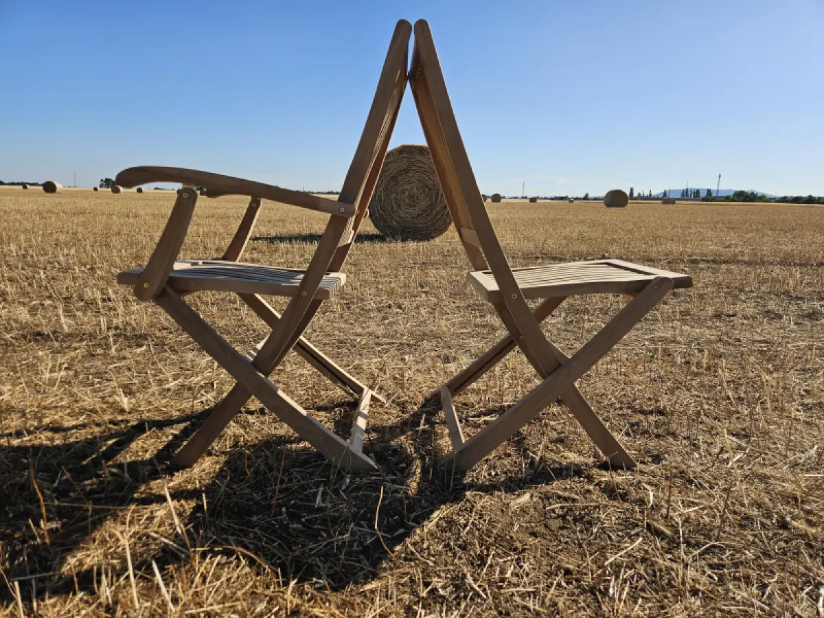 Klappbarer Gartenstuhl Porto ohne Arm