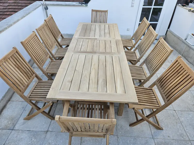 Klappbarer Gartenstuhl Porto ohne Arm