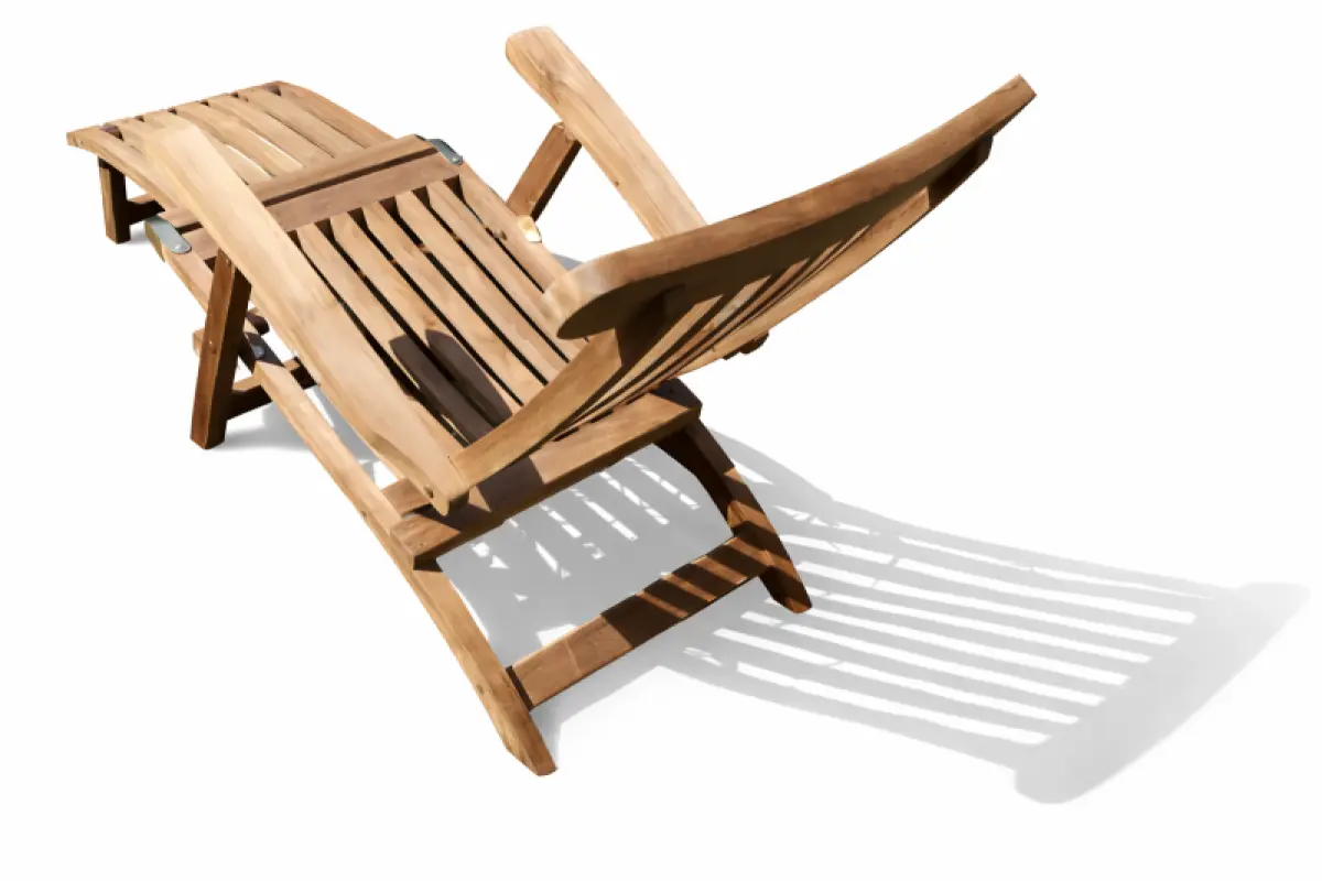 Klappbarer Liegestuhl  aus Teakholz Rossi