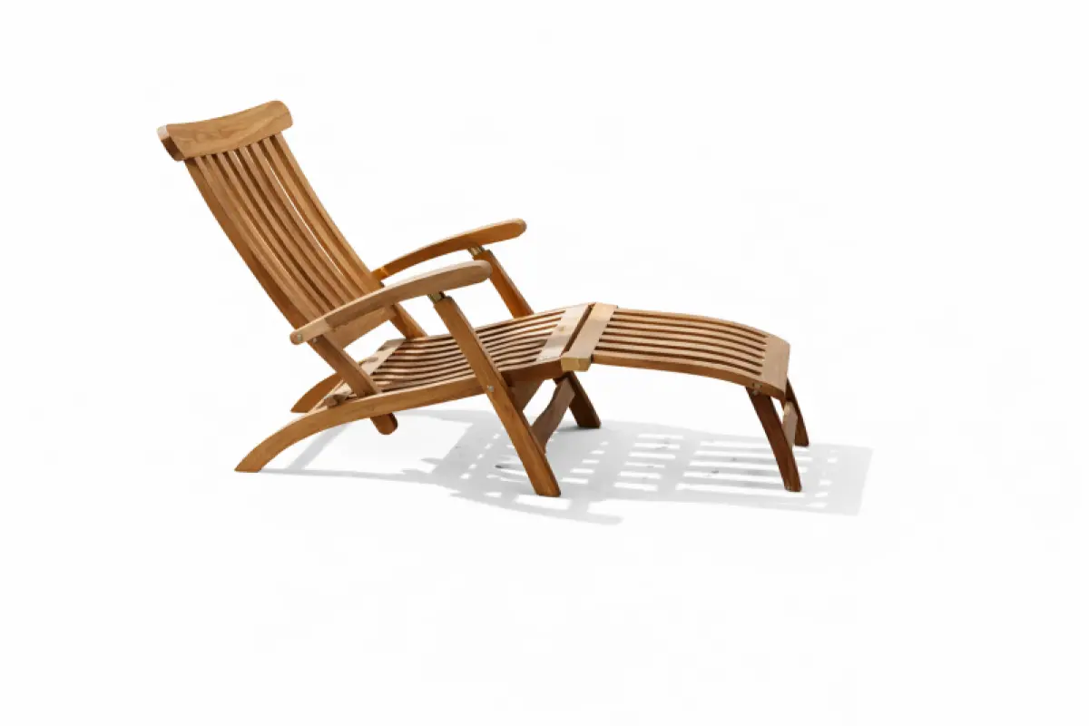 Klappbarer Liegestuhl  aus Teakholz Rossi