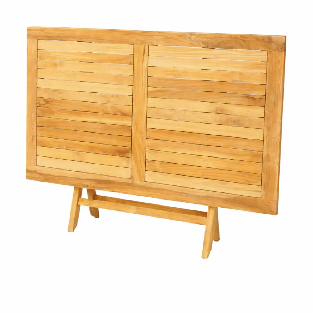 Klappbarer Teakholz Tisch Pula Rechteckig