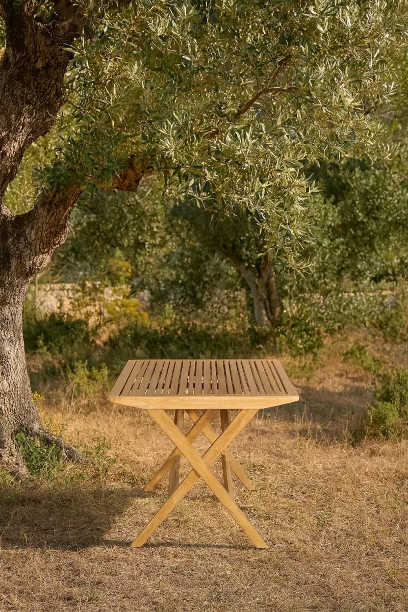 Klappbarer Teakholz Tisch Zeta