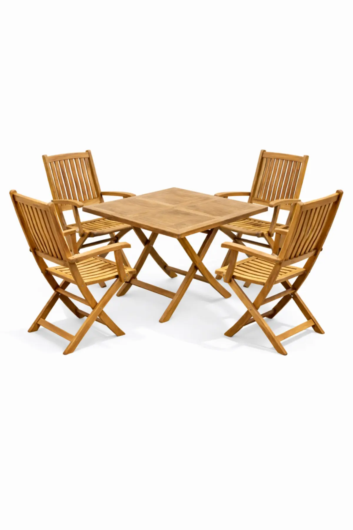 Klappbares eckiges Garten-Set Pula