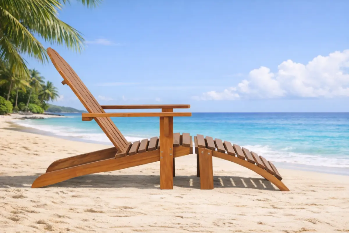 Liegestuhl  aus Teakholz Yomra