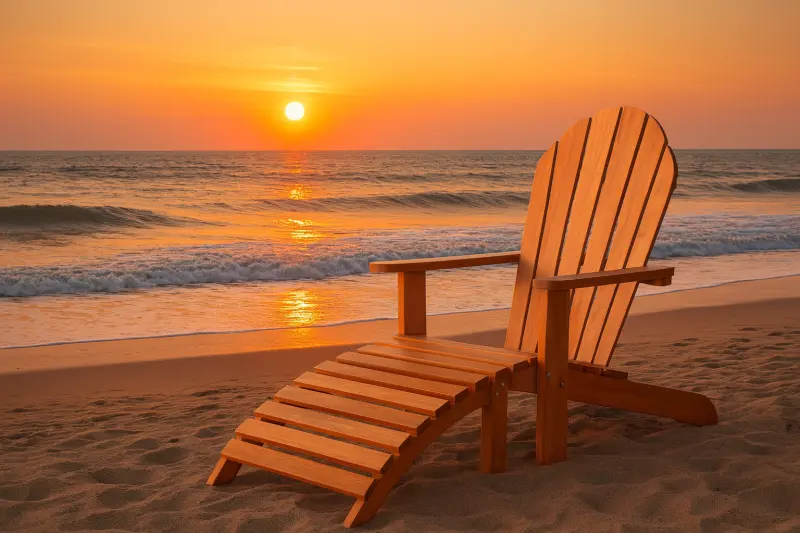 Liegestuhl  aus Teakholz Yomra