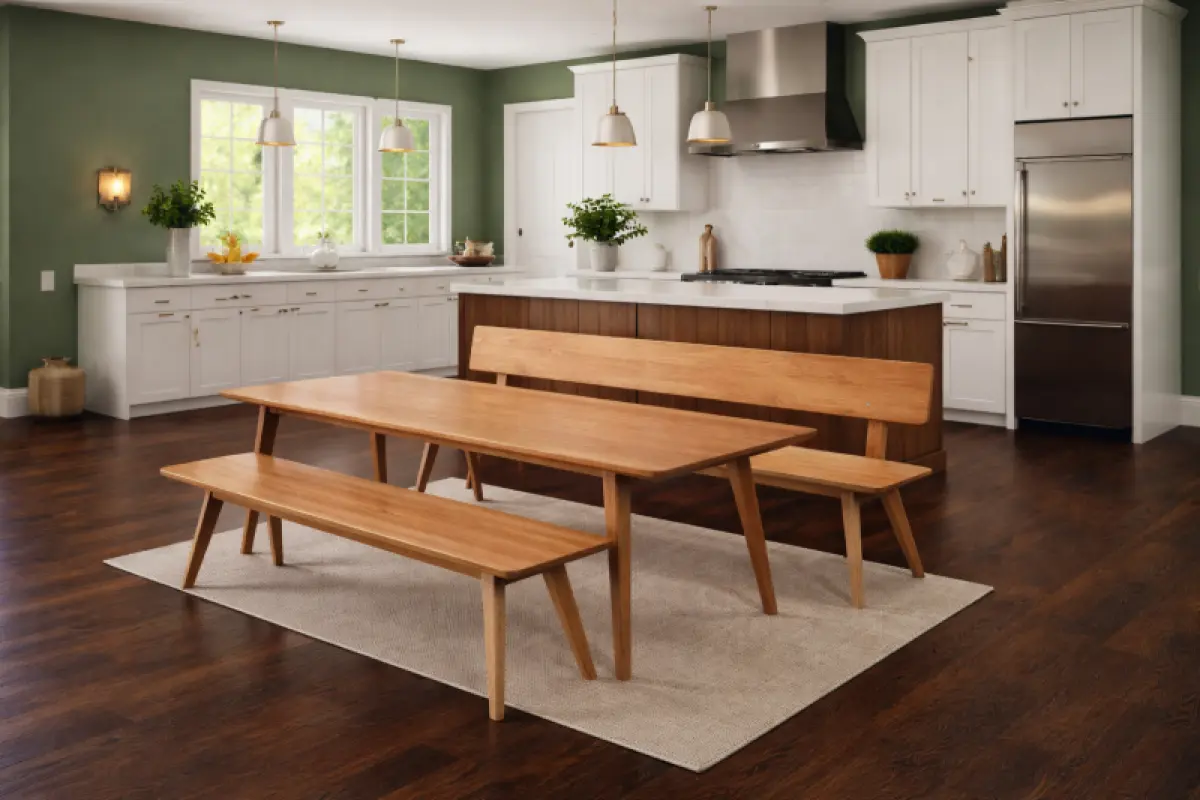 Massivholzbank Napoli ohne Rückenlehne