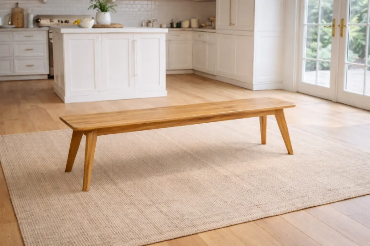 Massivholzbank Napoli ohne Rückenlehne