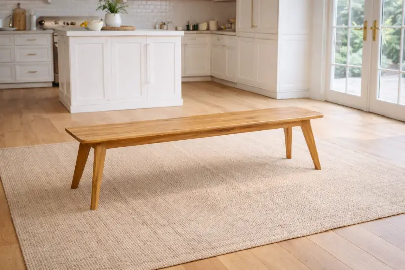 Massivholzbank Napoli ohne Rückenlehne