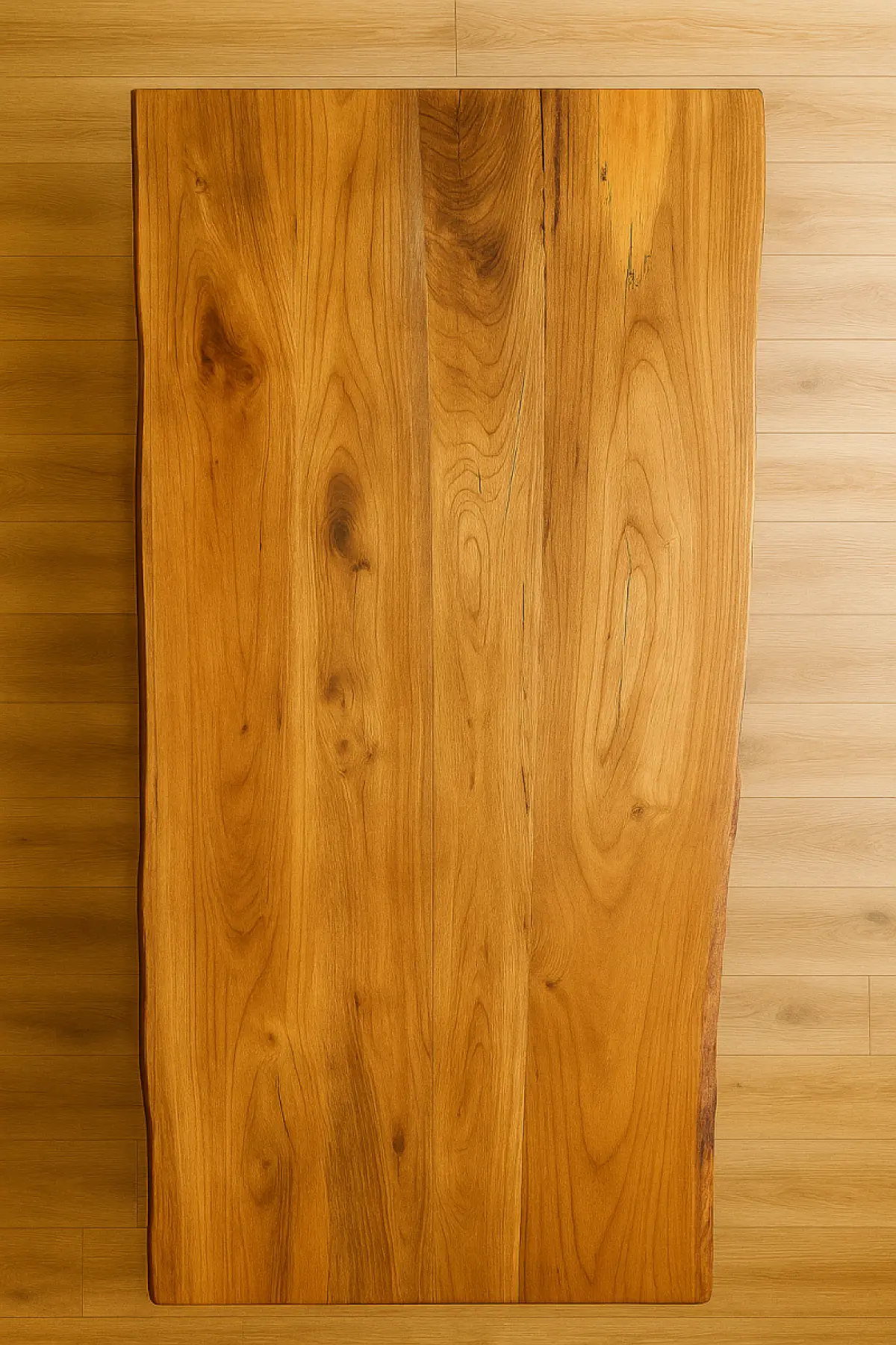 Massivhoztisch Mesche Naturkantig