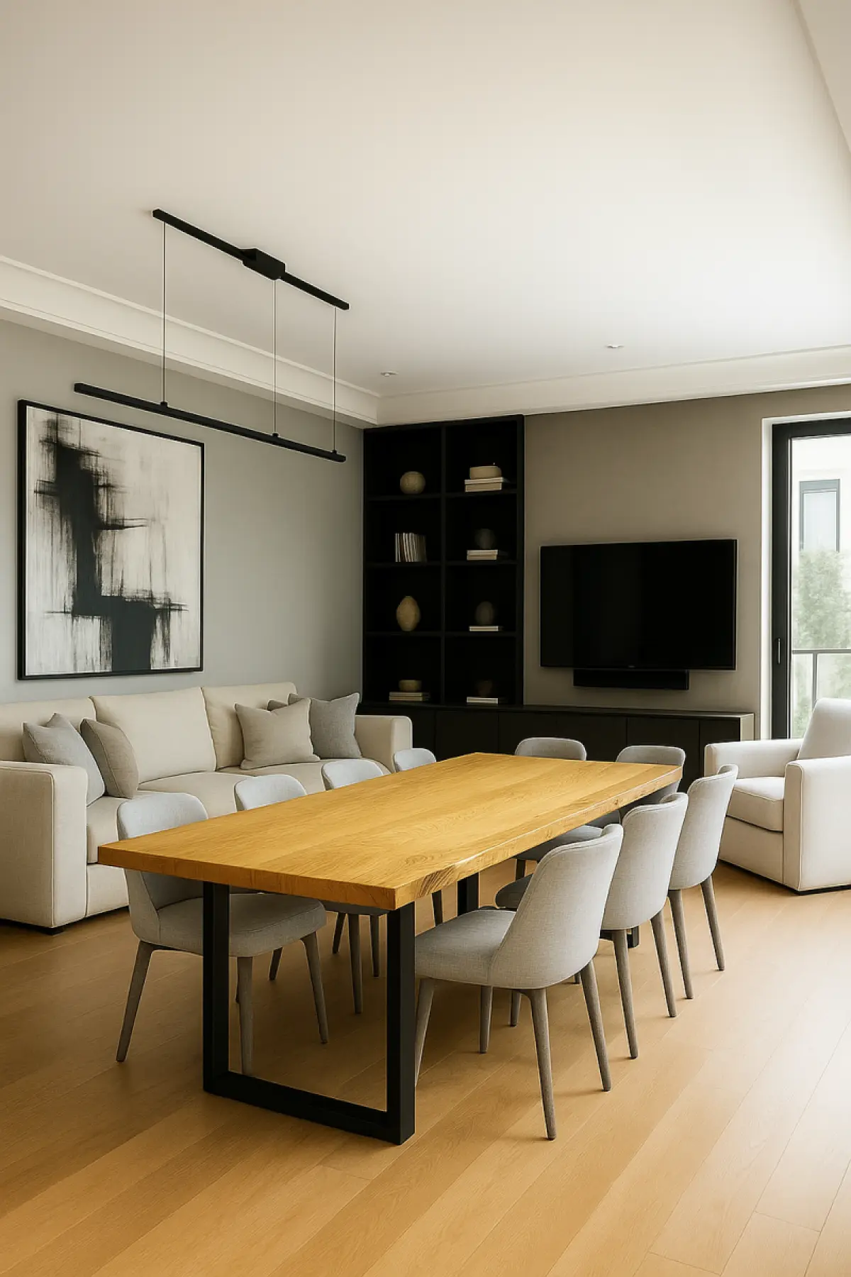 Massivhoztisch Mesche Naturkantig