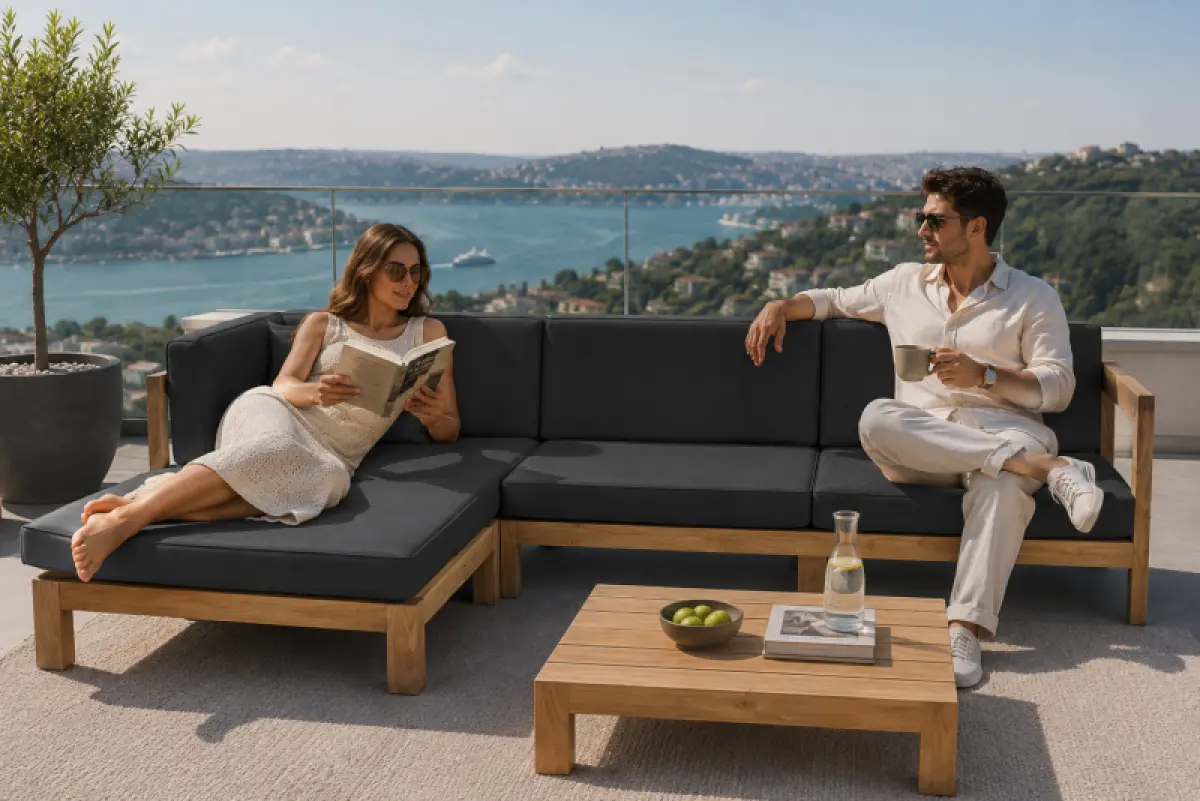 Modulare Teakholz Lounge Maldiv
