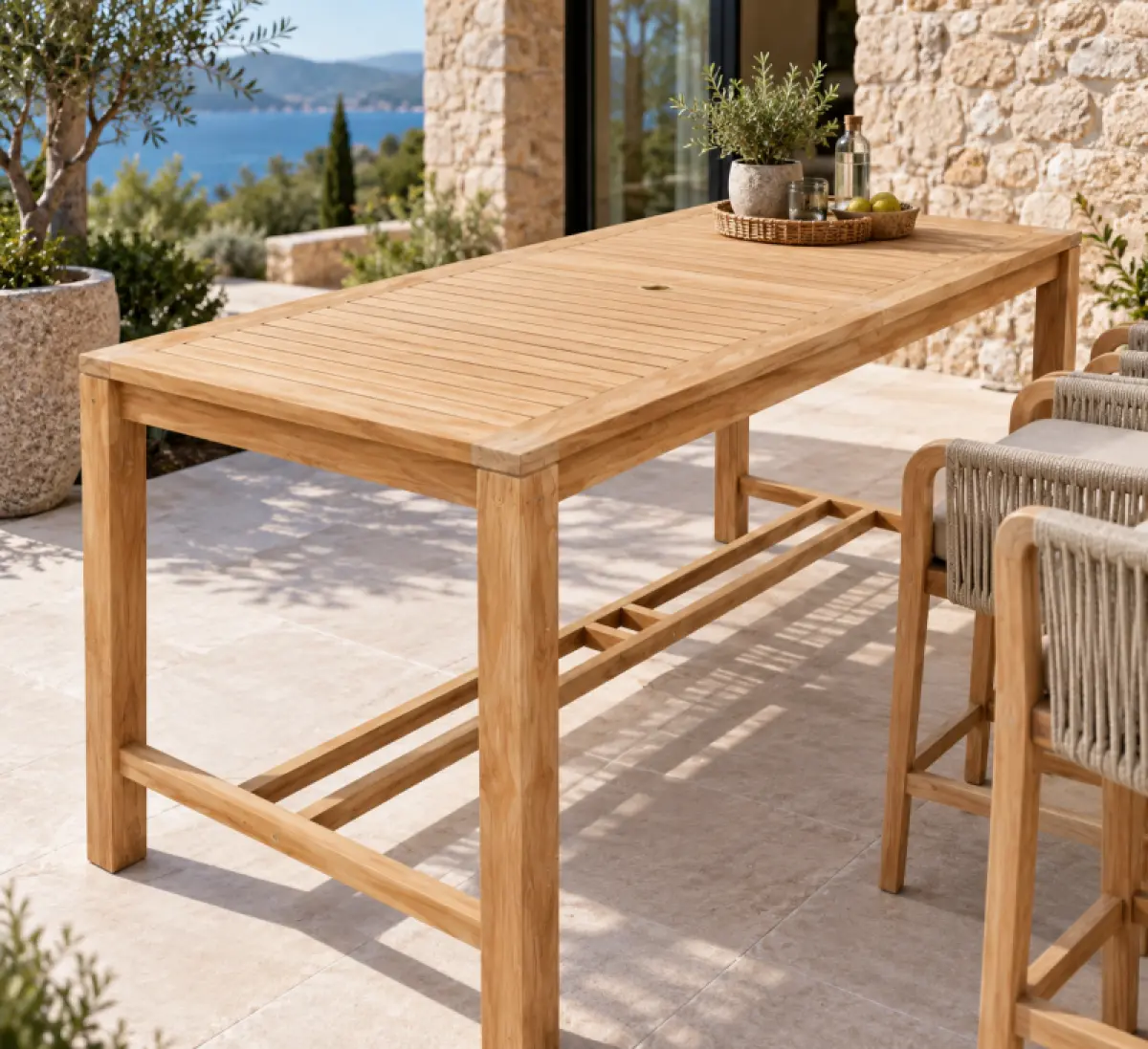 Outdoor Bartisch Bakambu