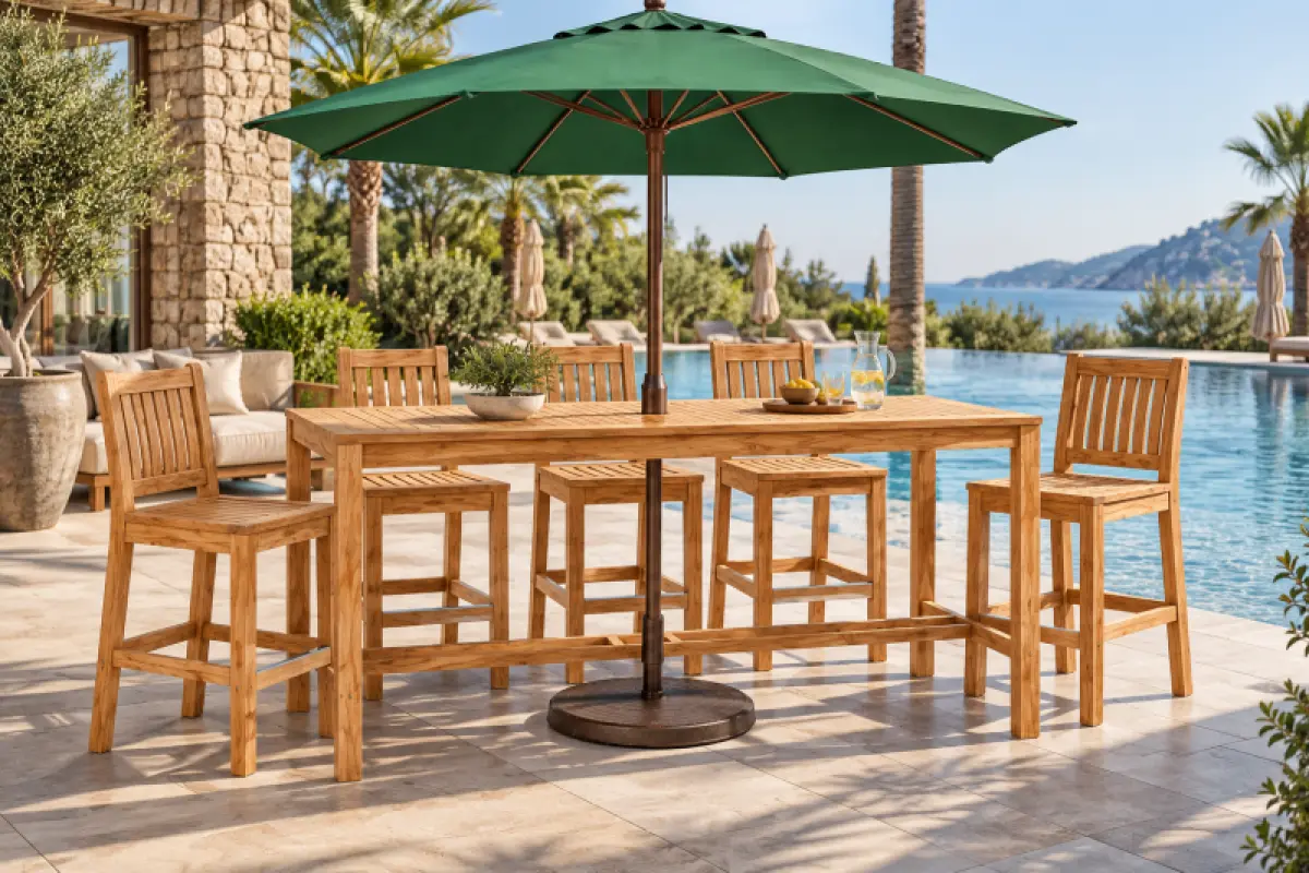 Outdoor Bartisch Bakambu