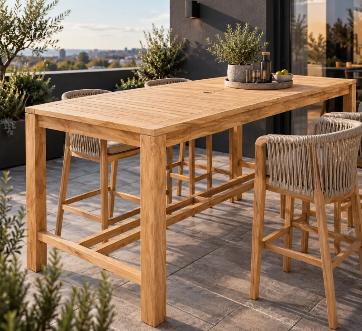 Outdoor Bartisch Bakambu