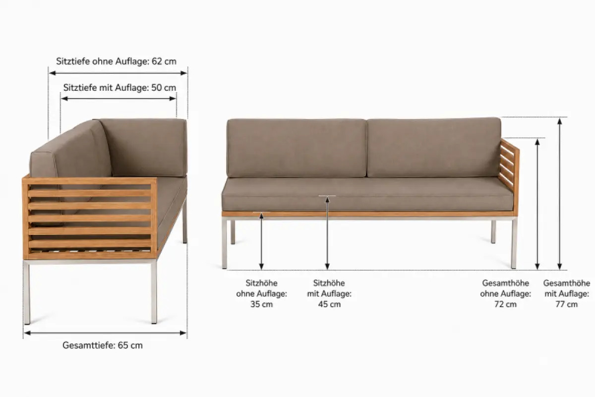 Outdoor Ecksofa Palermo