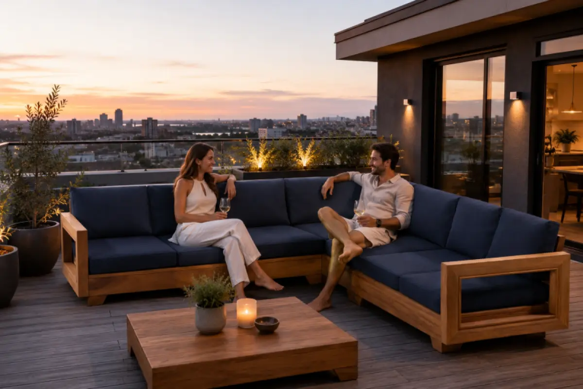Outdoor Lounge-Ecksofa Kuraman