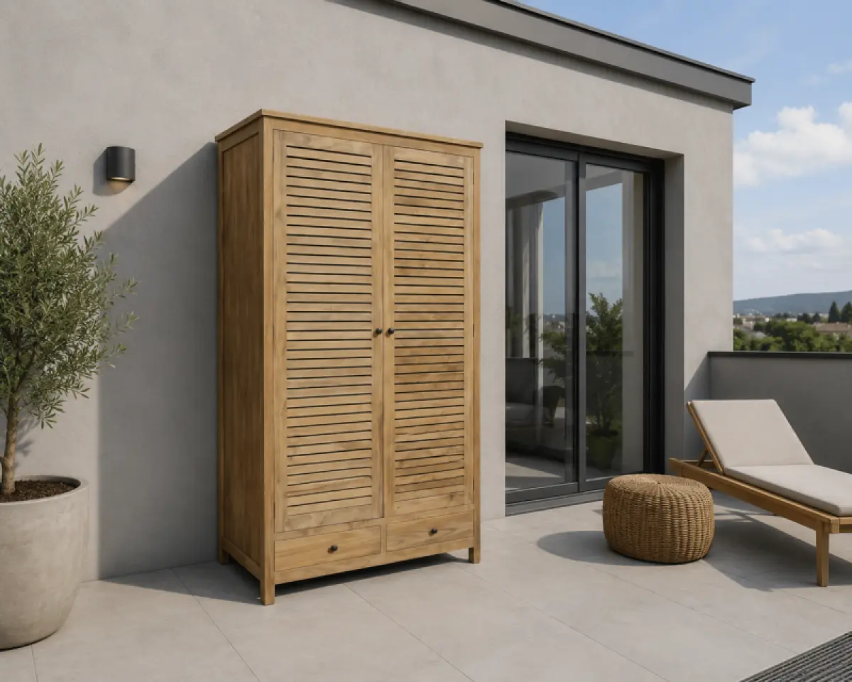 Outdoor Teakholzschrank Bella