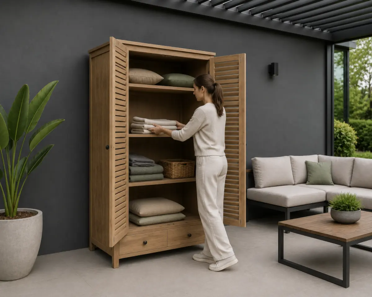 Outdoor Teakholzschrank Bella