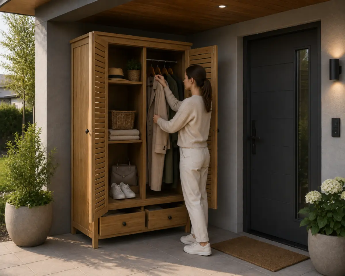 Outdoor Teakholzschrank Bella