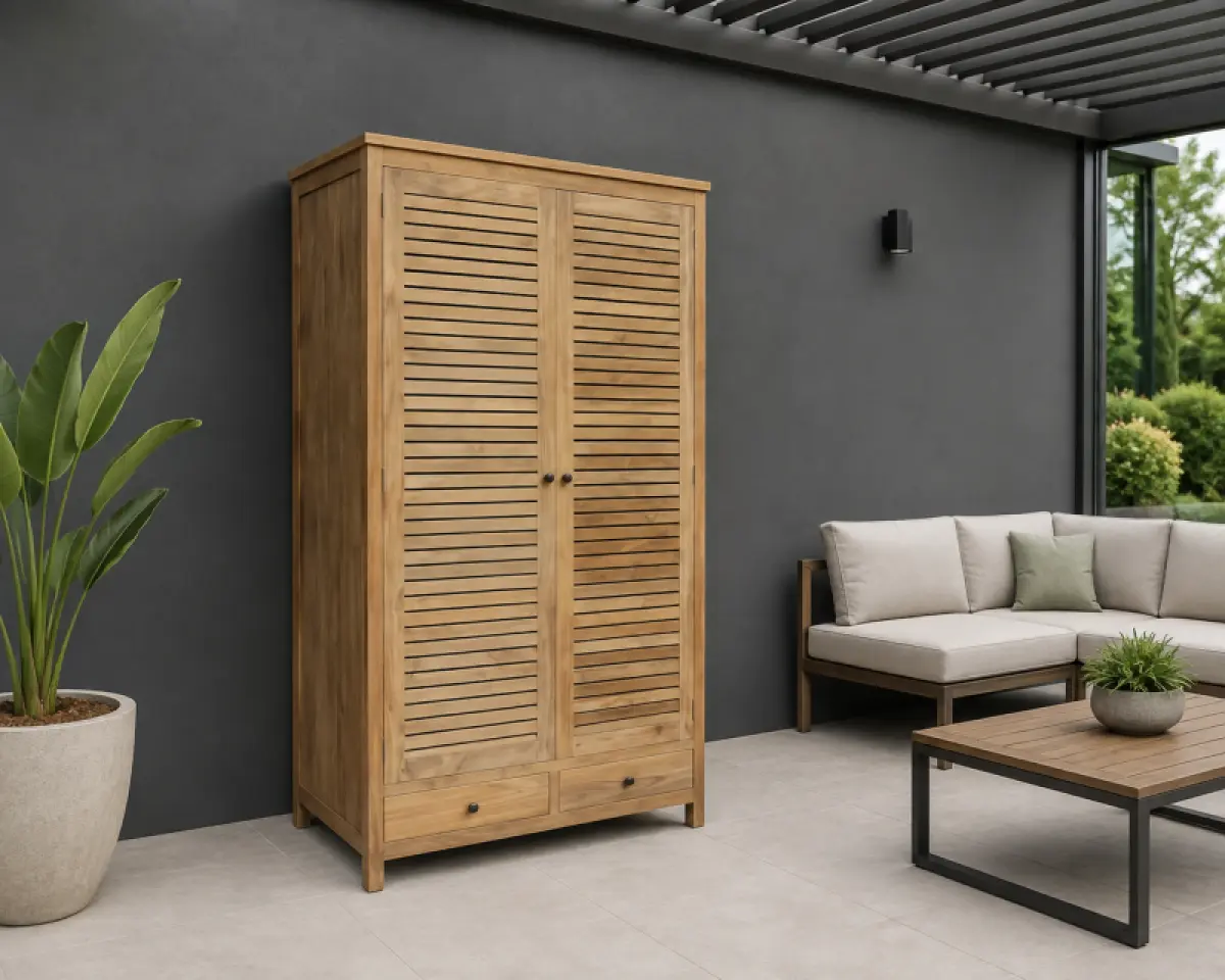 Outdoor Teakholzschrank Bella