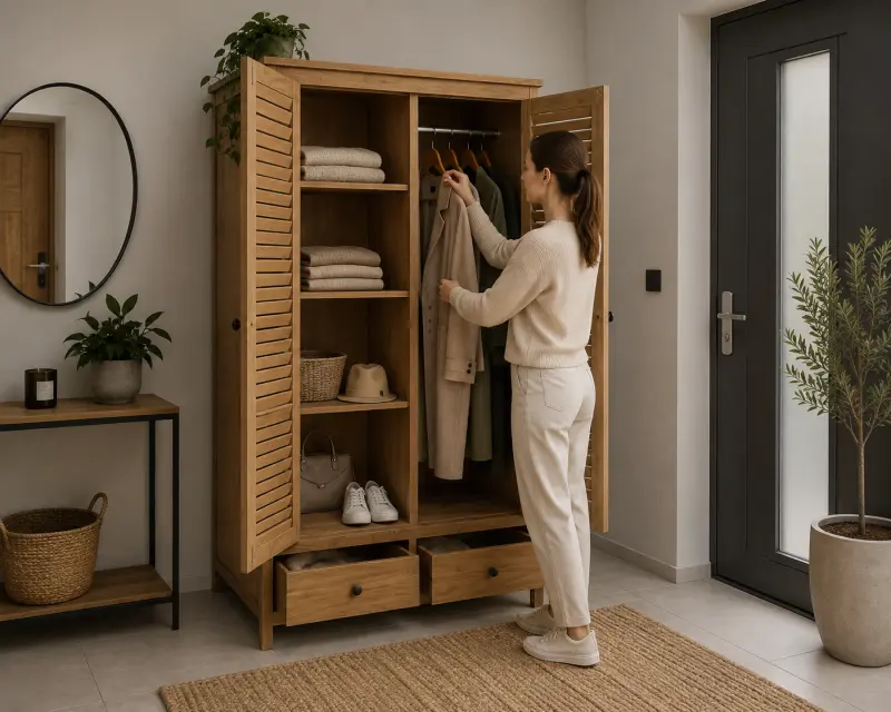 Outdoor Teakholzschrank Bella