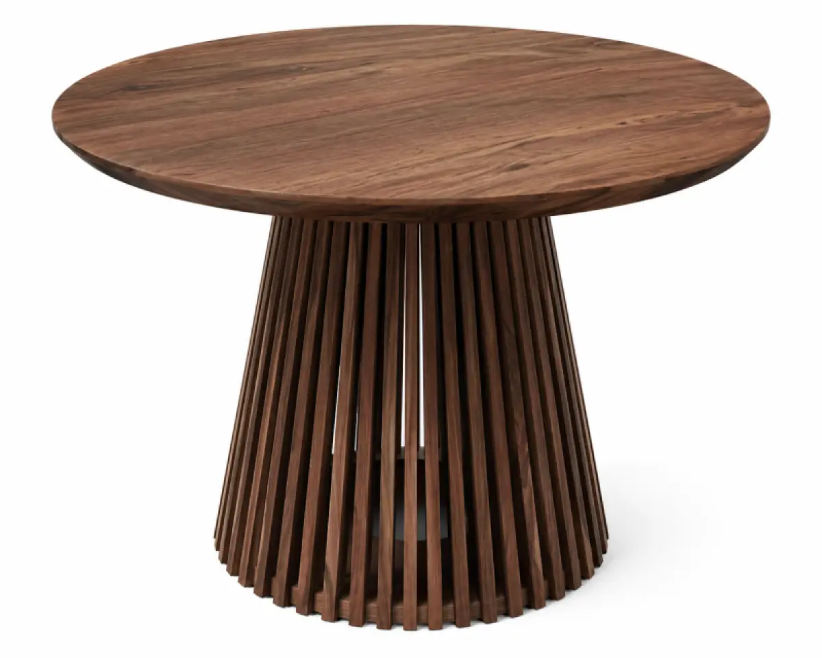 Runder Esstisch Monte Carlo aus Nuss