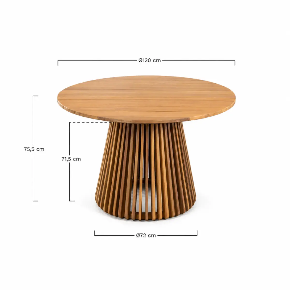 Rundtisch Morad aus Teakholz