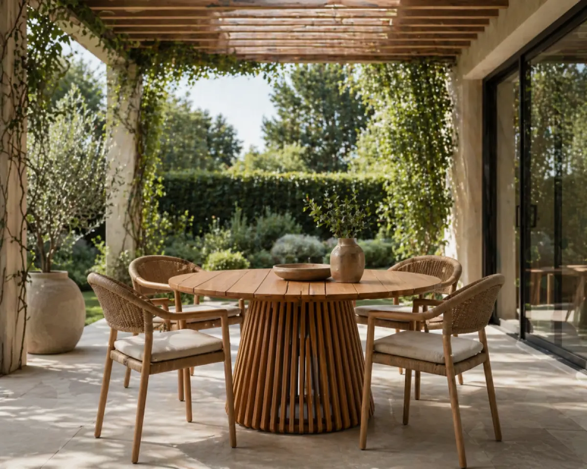 Rundtisch Morad aus Teakholz