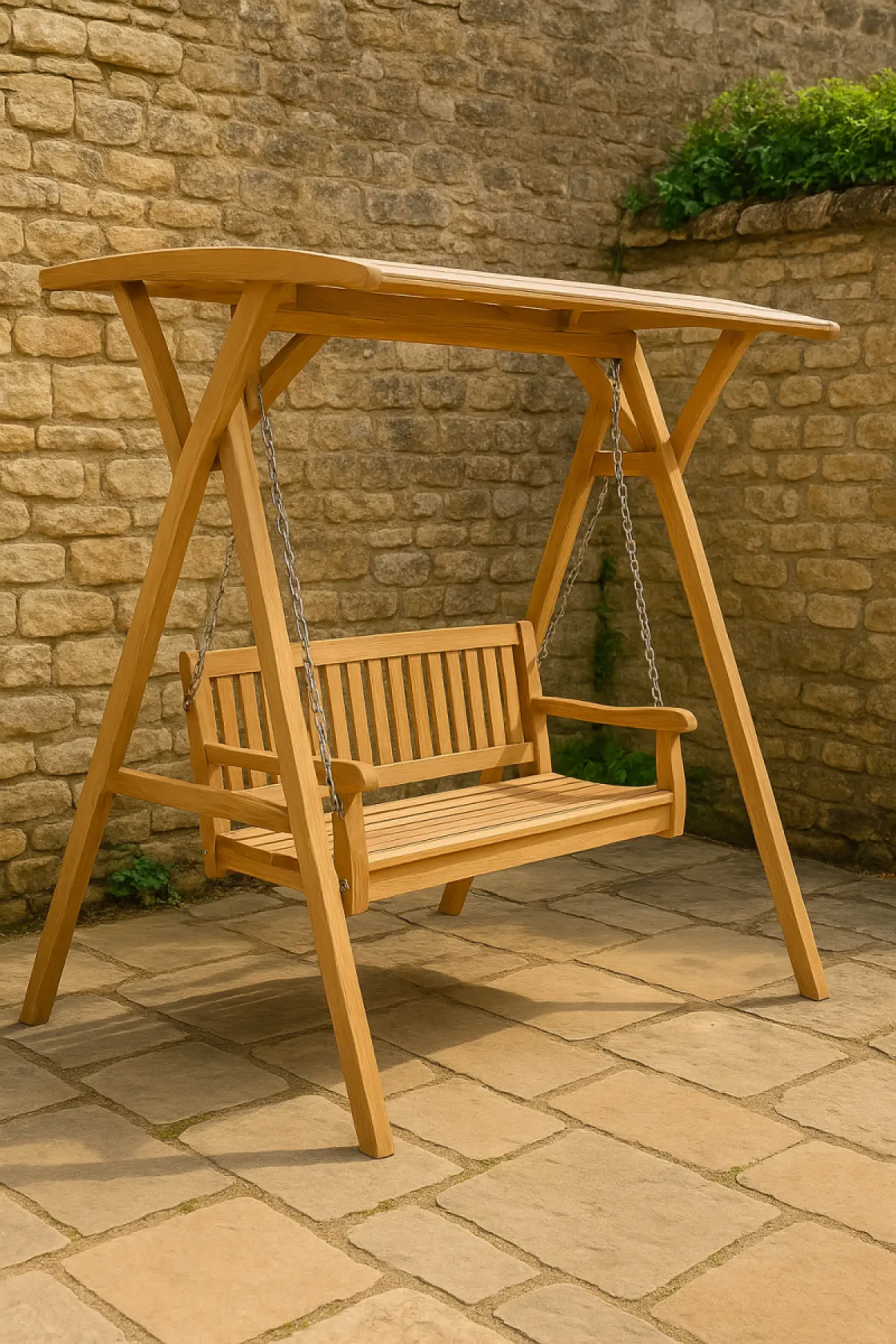 Schaukel aus Teakholz Alania