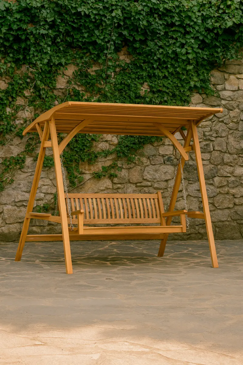 Schaukel aus Teakholz Alania