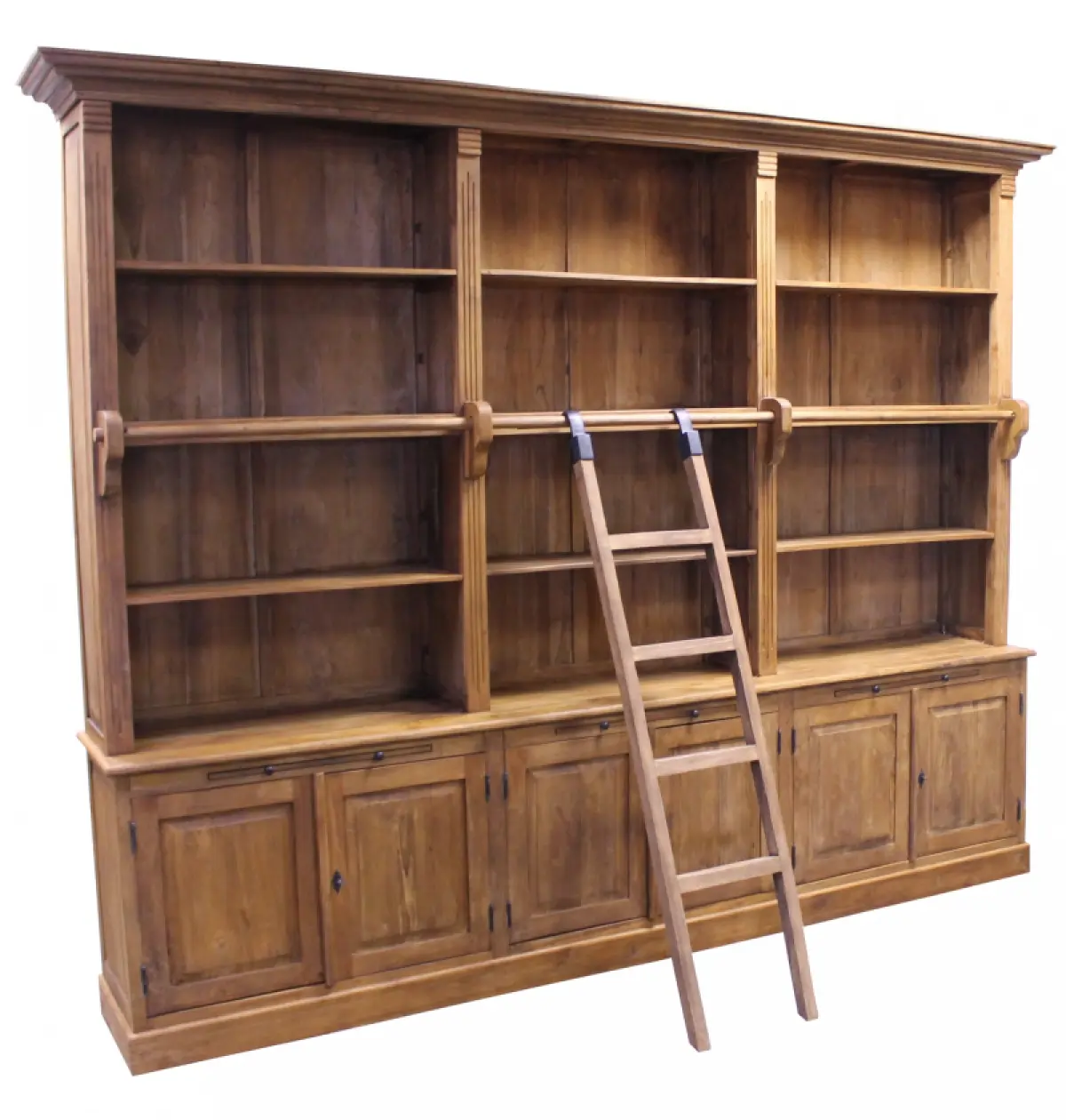 Teakholz Bücherregal-Schrank Kante