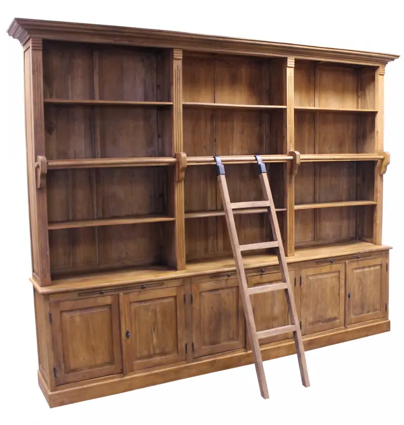 Teakholz Bücherregal-Schrank Kante