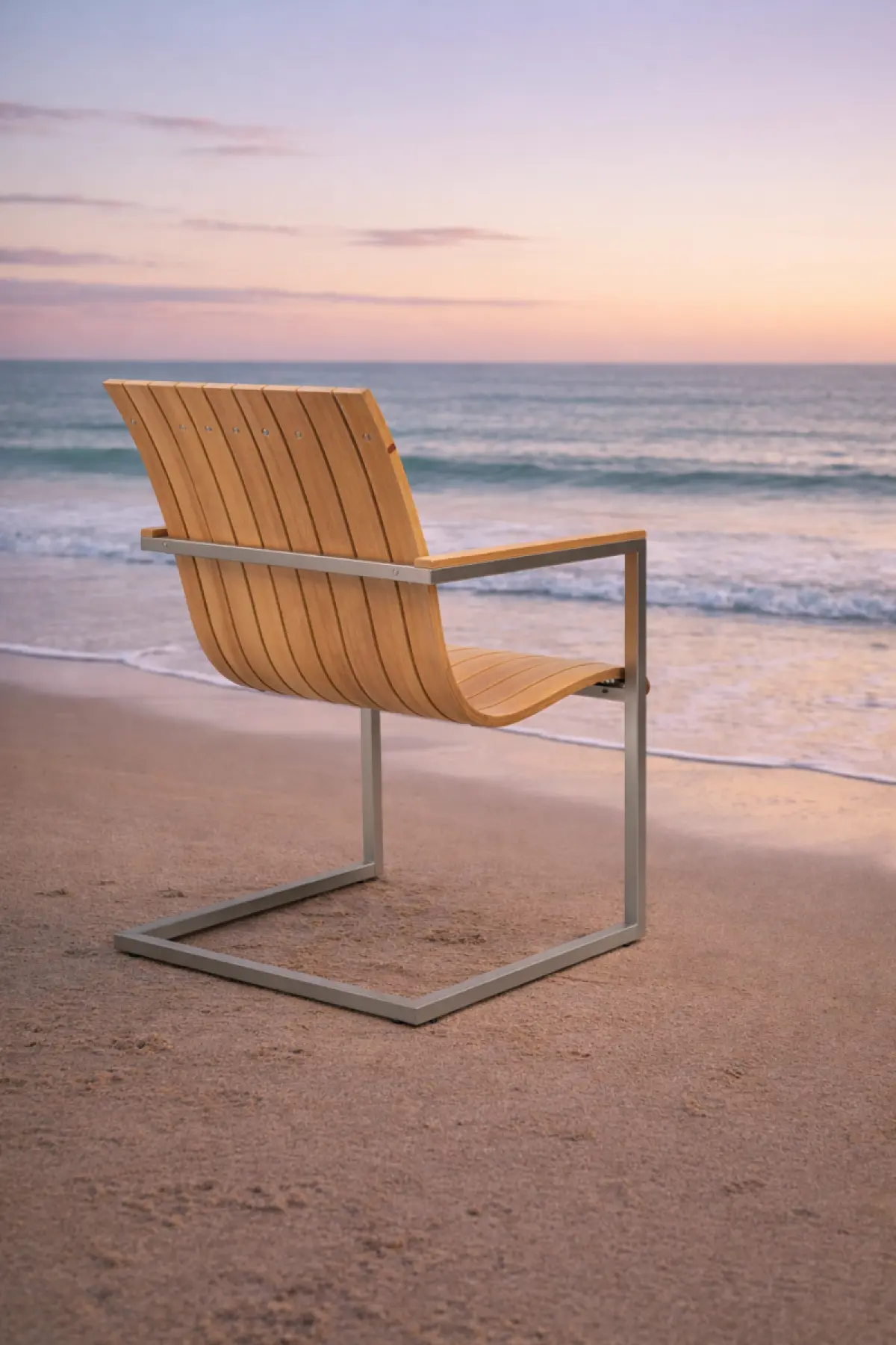 Schwing Garten-Stapelstuhl aus Teakholz Flamingo